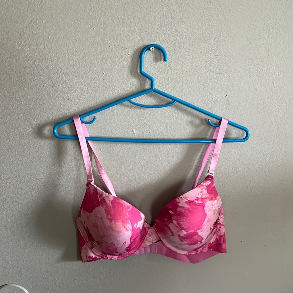 Pink watercolor bra Size 38c